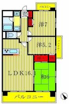 千葉県松戸市常盤平１丁目（賃貸マンション3LDK・7階・71.95㎡） その2