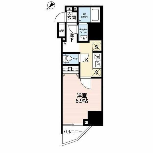 プレール・ドゥーク西巣鴨 702｜東京都北区滝野川２丁目(賃貸マンション1K・7階・25.97㎡)の写真 その2