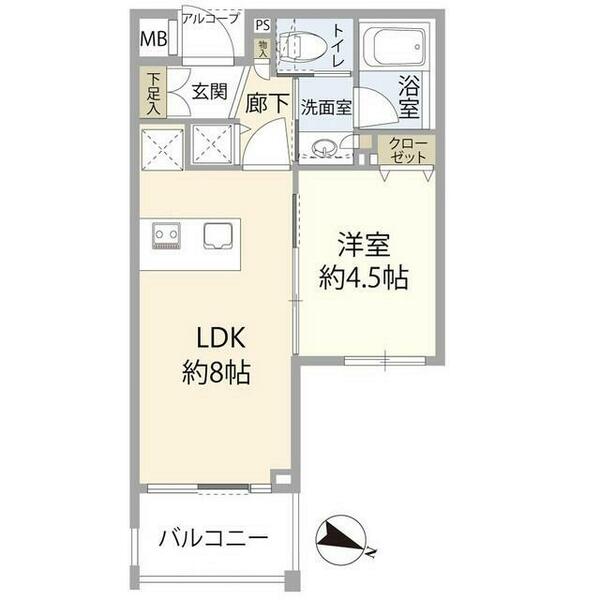 ディアステージ雪が谷大塚（０００４１６６）｜東京都大田区北嶺町(賃貸マンション1LDK・5階・31.02㎡)の写真 その2