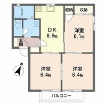 サンモール南平台Ⅱ 0202 ｜ 大阪府高槻市南平台１丁目（賃貸アパート3DK・2階・54.64㎡） その2