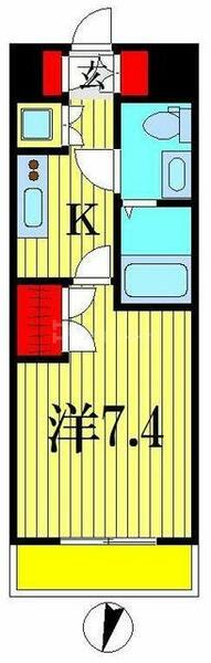 ヴェルト船橋 603｜千葉県船橋市本町５丁目(賃貸マンション1K・6階・23.34㎡)の写真 その2