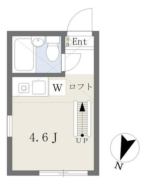 神奈川県横浜市西区浅間台(賃貸アパート1R・2階・10.92㎡)の写真 その2