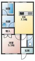 Ｍ－ｈｏｕｓｅ D ｜ 福井県あわら市二面（賃貸アパート1DK・2階・33.12㎡） その2