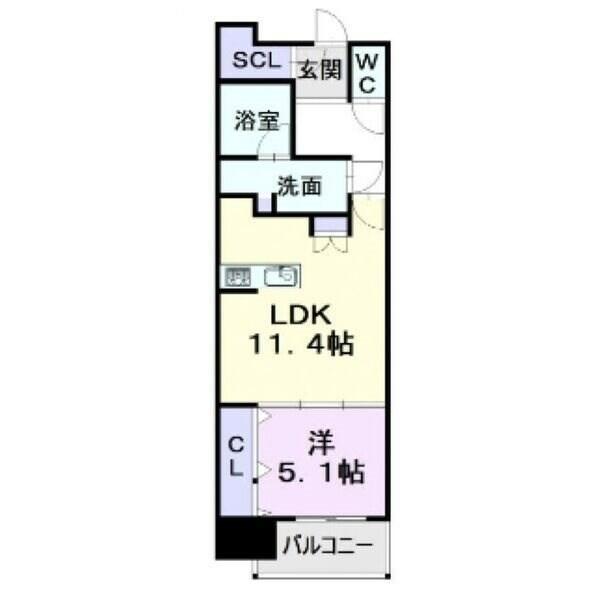 愛知県名古屋市中区丸の内３丁目(賃貸マンション1LDK・7階・45.26㎡)の写真 その2