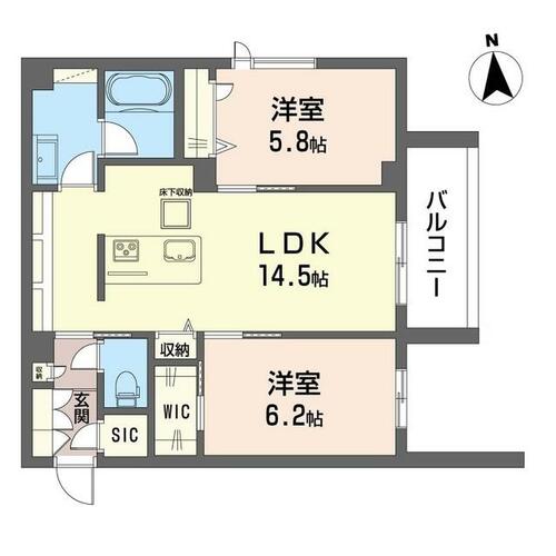 同じ建物の物件間取り写真 - ID:213108498522