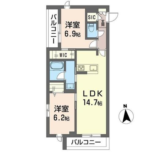 同じ建物の物件間取り写真 - ID:213108498446