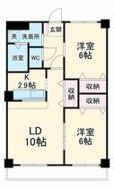 愛知県名古屋市西区長先町（賃貸マンション2LDK・3階・57.33㎡） その2