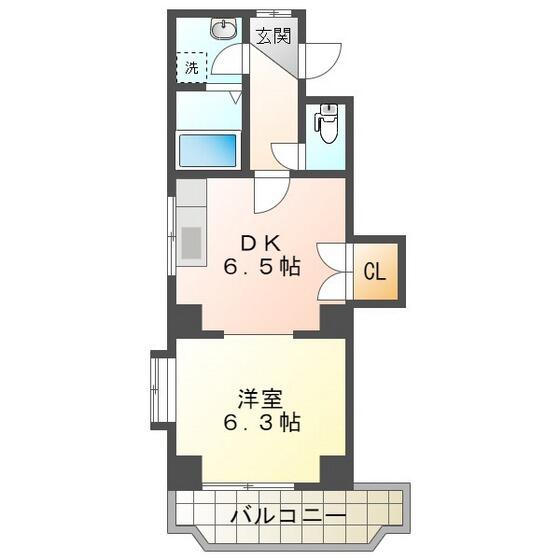 ユーミー伊倉マンション 3B｜三重県四日市市西伊倉町(賃貸マンション1DK・3階・33.05㎡)の写真 その2