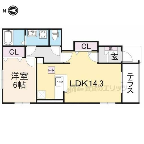 京都府舞鶴市八反田北町(賃貸アパート1LDK・1階・48.19㎡)の写真 その2