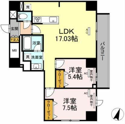 同じ建物の物件間取り写真 - ID:247000627540