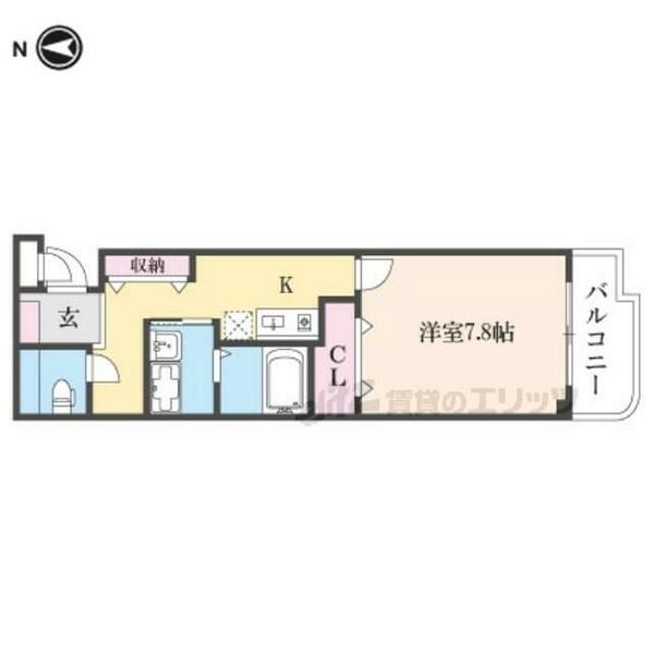 奈良県橿原市南八木町１丁目(賃貸マンション1K・2階・32.45㎡)の写真 その2