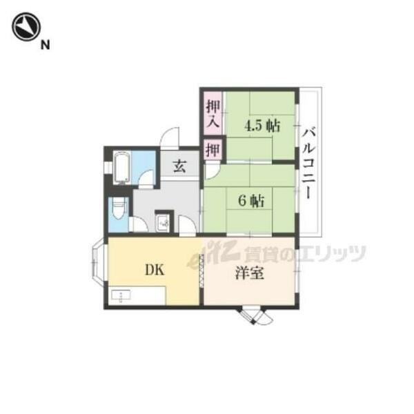 第２ネオコーポ杉田 201｜奈良県吉野郡下市町大字新住(賃貸マンション3DK・2階・55.00㎡)の写真 その1