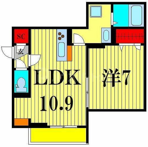 同じ建物の物件間取り写真 - ID:213104208908