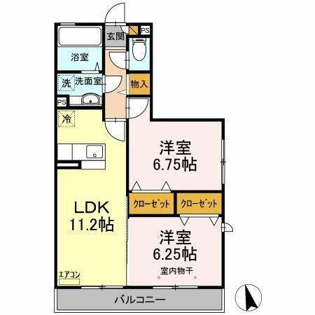 同じ建物の物件間取り写真 - ID:212041683292