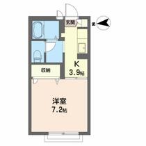 アヴニール盛南 202 ｜ 岩手県盛岡市本宮６丁目（賃貸アパート1K・2階・24.50㎡） その2