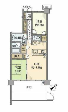 ヴィスタシア港北高田 117｜神奈川県横浜市港北区新吉田東３丁目(賃貸マンション2LDK・1階・63.81㎡)の写真 その2