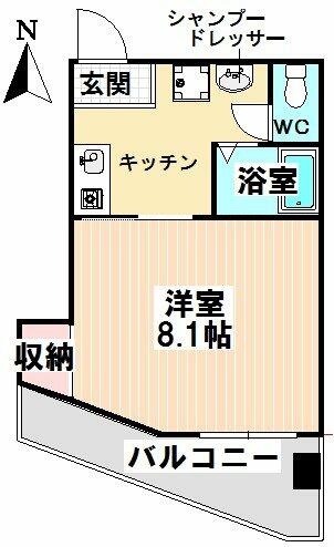 愛知県名古屋市昭和区広見町１丁目（マンション）の賃貸物件の間取り