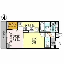 埼玉県川越市富士見町（賃貸アパート1LDK・1階・38.80㎡） その2