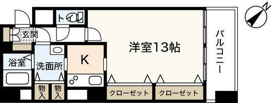 ＴＯＵＫＡＫＵＩＮ｜広島県広島市中区小町(賃貸マンション1K・3階・45.56㎡)の写真 その2