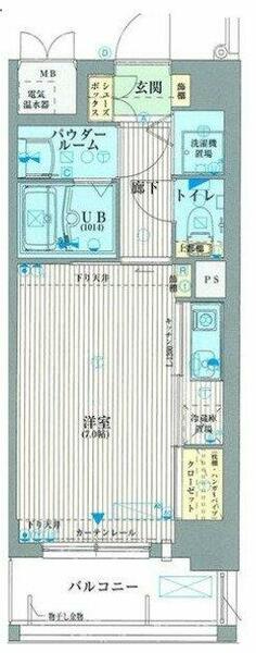 大阪府大阪市中央区東平１丁目(賃貸マンション1K・5階・25.16㎡)の写真 その2