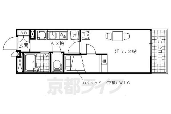 レオパレス今屋敷 110xxxx｜京都府京都市山科区西野今屋敷町(賃貸アパート1K・1階・20.81㎡)の写真 その2