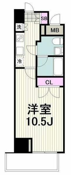 神奈川県横浜市港北区新横浜１丁目(賃貸マンション1K・7階・30.18㎡)の写真 その2