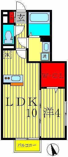 モナリエカワムラ 201｜千葉県松戸市平賀(賃貸アパート1LDK・2階・36.98㎡)の写真 その2