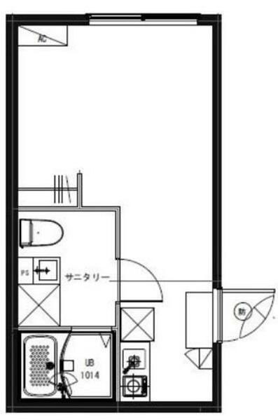 ＭＯＮＯＬＩＴＨ　ＯＧＩ－ＯＨＡＳＨＩ｜東京都足立区扇２丁目(賃貸マンション1R・1階・18.13㎡)の写真 その2