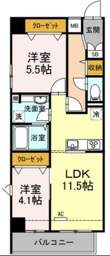 同じ建物の物件間取り写真 - ID:214058402787