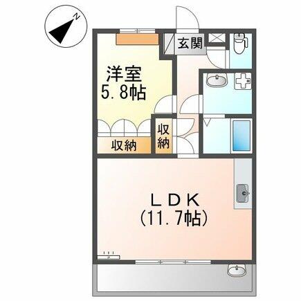 コンフォールパレス 103｜東京都町田市小山町(賃貸アパート1LDK・1階・44.62㎡)の写真 その2