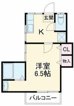 サウスパティオ  ｜ 千葉県市川市市川南１丁目（賃貸アパート1K・2階・22.60㎡） その2