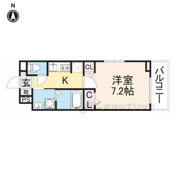 メゾン　リアリ２ 201｜奈良県香芝市今泉(賃貸アパート1K・2階・31.21㎡)の写真 その2