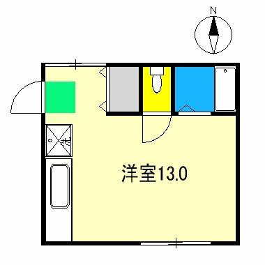 ハウスミンクル　Ｂ棟 206｜高知県高知市種崎(賃貸アパート1R・2階・27.33㎡)の写真 その2
