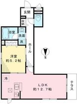 メイプルステージ府中 103 ｜ 東京都府中市八幡町２丁目（賃貸マンション1LDK・1階・47.20㎡） その2