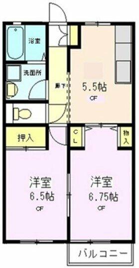 神奈川県横浜市神奈川区斎藤分町(賃貸マンション2K・1階・44.71㎡)の写真 その2