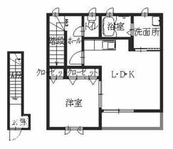 アドレス　池ノ内 0201 ｜ 滋賀県彦根市正法寺町（賃貸アパート1LDK・2階・45.00㎡） その2