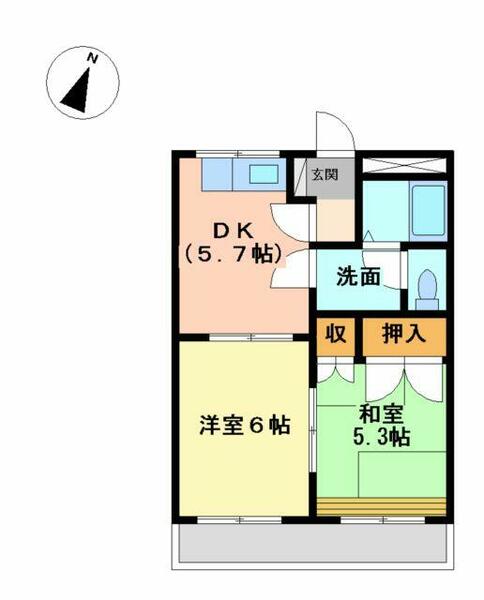 サプリーム８ 202｜三重県津市末広町(賃貸アパート2DK・2階・40.50㎡)の写真 その2