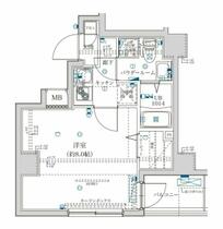 エスファルベ川口  ｜ 埼玉県川口市幸町２丁目（賃貸マンション1K・9階・23.79㎡） その2