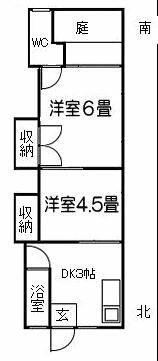 水栖アパート 4｜和歌山県岩出市水栖(賃貸アパート2DK・1階・33.00㎡)の写真 その2