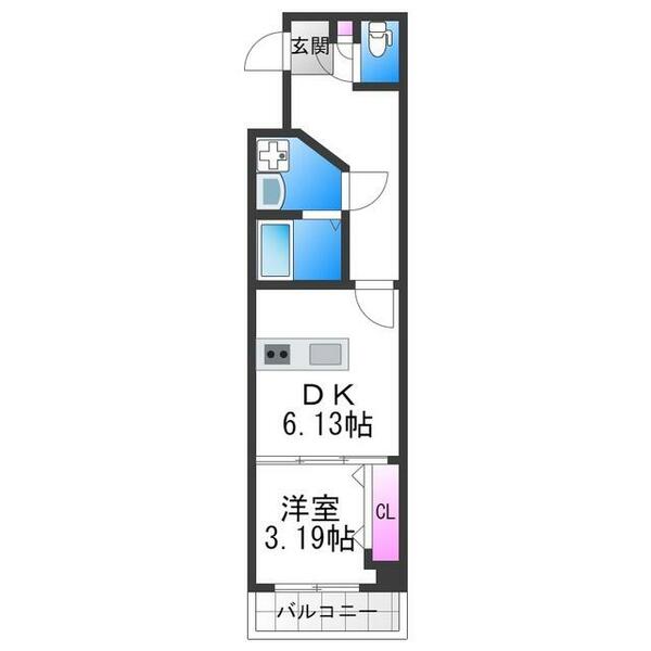 グランツあびこ｜大阪府大阪市住吉区我孫子３丁目(賃貸マンション1DK・5階・28.00㎡)の写真 その2