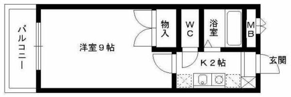 プロミネンスコート博多｜福岡県福岡市博多区堅粕３丁目(賃貸マンション1K・3階・25.20㎡)の写真 その2