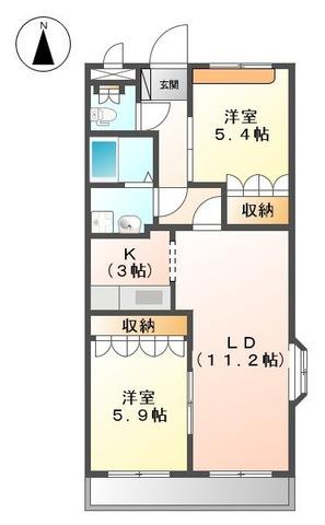 同じ建物の物件間取り写真 - ID:228048420506