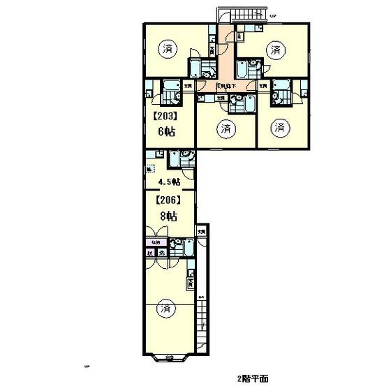 コーポミロ 206｜東京都武蔵野市吉祥寺南町５丁目(賃貸アパート1K・2階・20.22㎡)の写真 その2