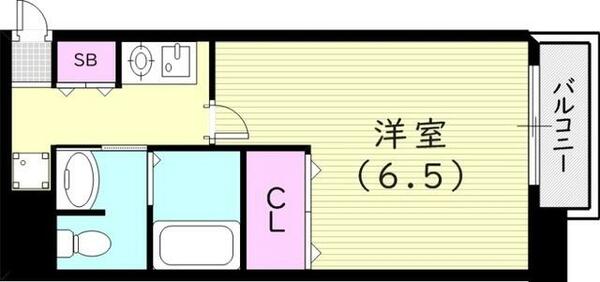 兵庫県尼崎市立花町１丁目(賃貸マンション1K・12階・22.13㎡)の写真 その2