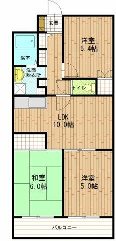 ペアシティ久喜参番館 507｜埼玉県久喜市久喜北２丁目(賃貸マンション3LDK・5階・65.40㎡)の写真 その2