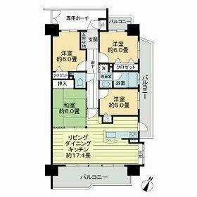 ライオンズシティ大府駅前 10｜愛知県大府市中央町４丁目(賃貸マンション4LDK・10階・86.25㎡)の写真 その2