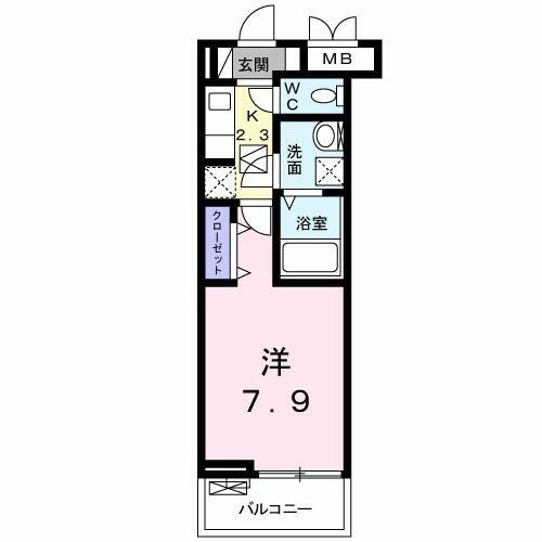 ジェントリー・カイト 301｜神奈川県相模原市南区相模台１丁目(賃貸アパート1K・3階・30.42㎡)の写真 その2