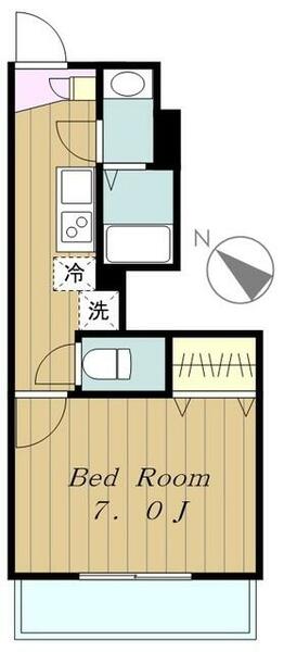 東京都町田市南大谷(賃貸アパート1K・1階・24.59㎡)の写真 その2