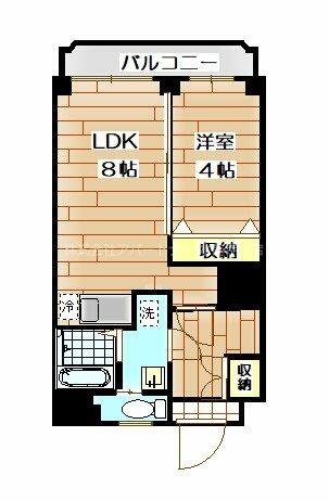 ライズ神水 402｜熊本県熊本市東区健軍２丁目(賃貸マンション1LDK・4階・33.20㎡)の写真 その2