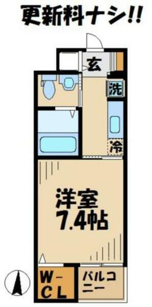 Ｍｓ（エムズ） 404｜東京都八王子市堀之内３丁目(賃貸マンション1K・4階・27.91㎡)の写真 その2